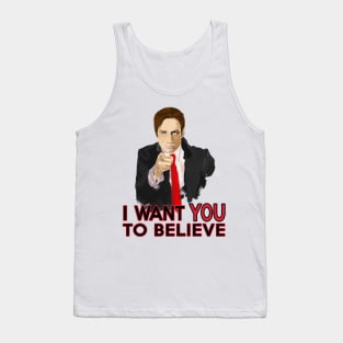 Mulder I Want To Believe Tank Top